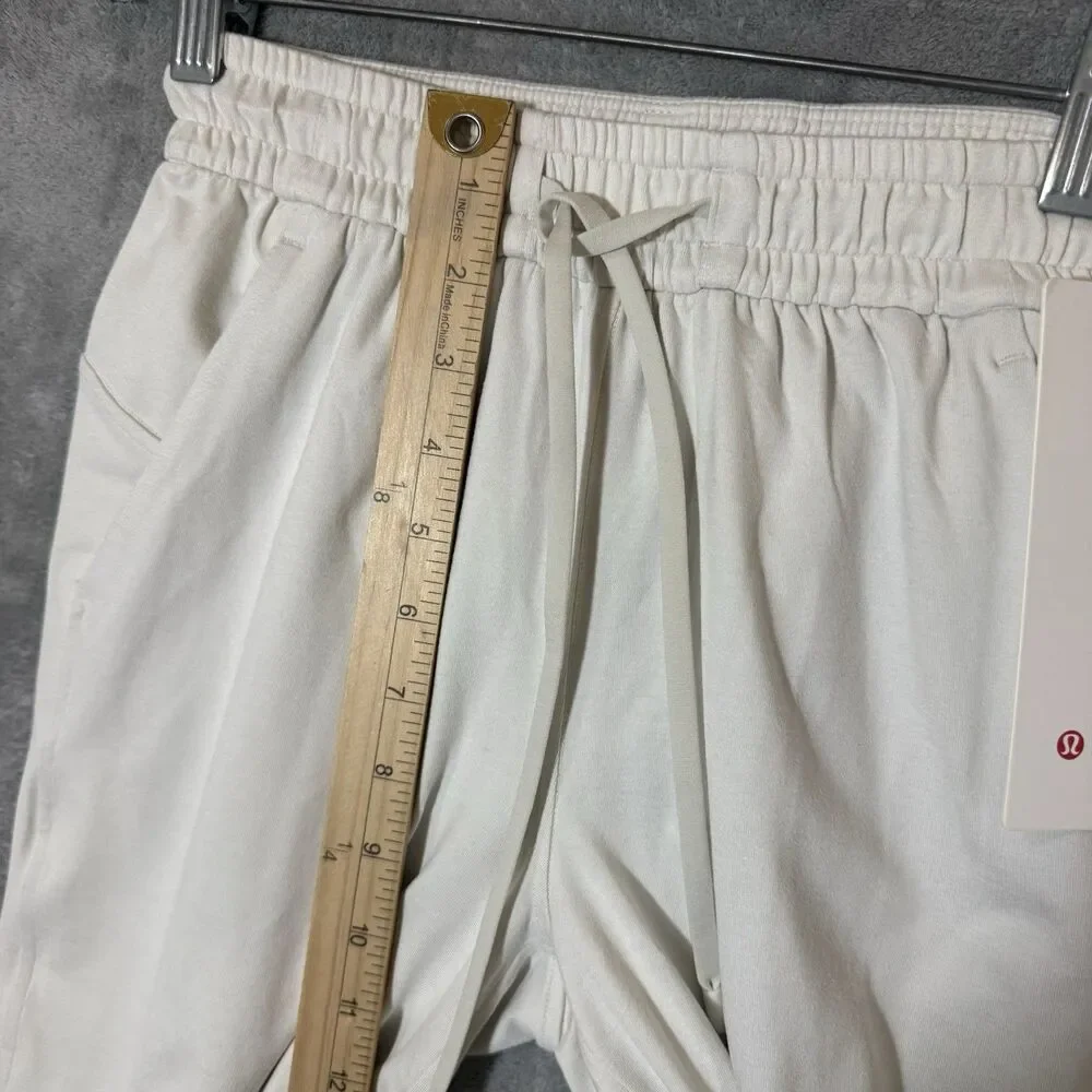 NWT lululemon Soft Jersey Straight Mid Rise Pant Size 0 Cream Athleisure LW5FXKS